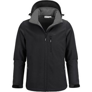 Men's Softshell Jacket with Hood Fleece Lined Windbreaker Waterproof Jackets
